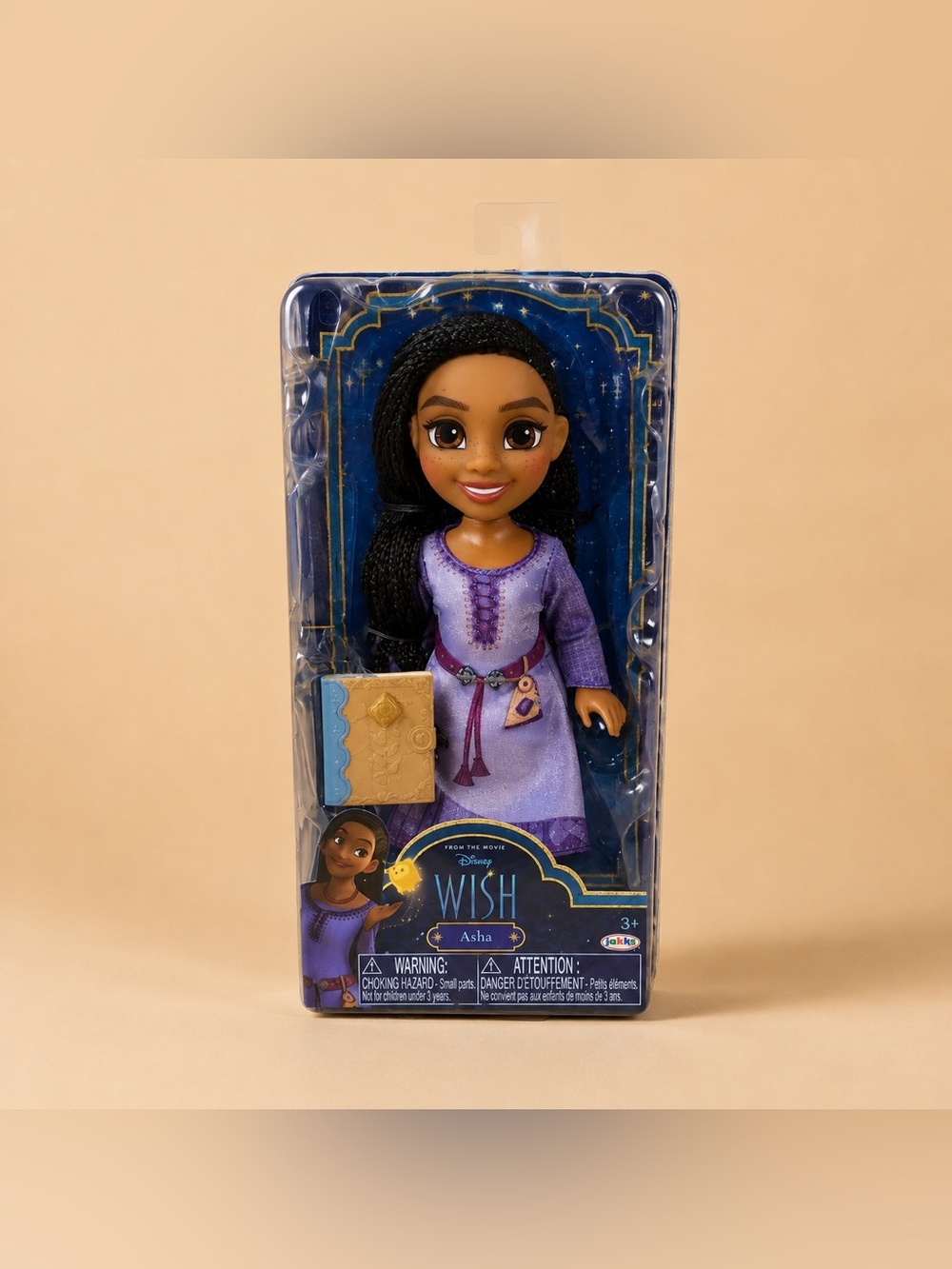 Disney Wish Asha Petite Doll, a 6-inch fashion doll